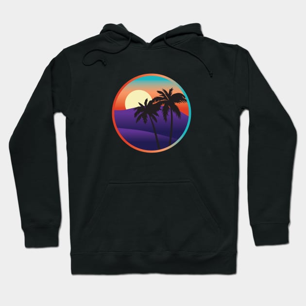 Gradient Palms Hoodie by Aurver